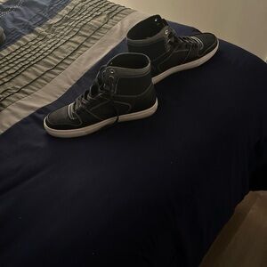 Levi's Black High-Top Sneakers with White Soles